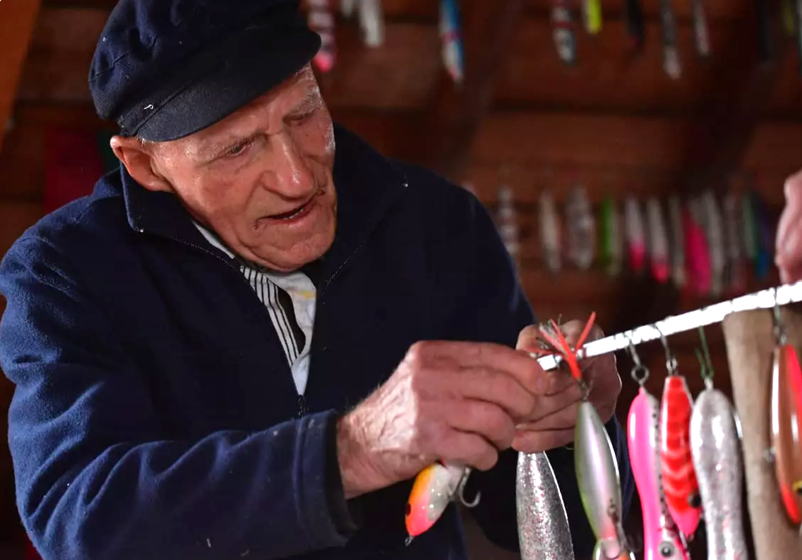 Ange Porteux et ses leurres